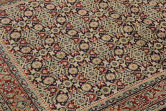 handmade Transitional Blue Red Hand Knotted RECTANGLE 100% WOOL area rug 4' x 6'