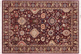 handmade Traditional Design Aubergine Aubergine Hand Knotted RECTANGLE 100% WOOL area rug 3x5