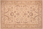 handmade Traditional Kafkaz Tan Brown Hand Knotted RECTANGLE 100% WOOL area rug 6x9