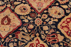 Vintage Marshall Blue/Red Wool Rug - 9'1'' x 12'5''