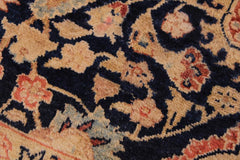 Vintage Marshall Blue/Red Wool Rug - 9'1'' x 12'5''