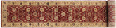 handmade Transitional Kirman Red Gold Hand Knotted RUNNER 100% WOOL area rug 3' x 12'