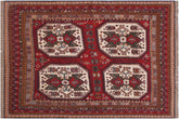 handmade Geometric Soumakh Rust Ivory Hand-Woven RECTANGLE 100% WOOL area rug 6 x 8