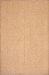 handmade Transitional Kafkaz Tan Brown Hand Knotted RECTANGLE 100% WOOL area rug 6 x 9