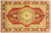 handmade Traditional Design Pink Rust Hand Knotted RECTANGLE 100% WOOL area rug 4' x 6'