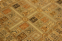 handmade Transitional Design Lt. Tan Lt. Gray Hand Knotted RECTANGLE 100% WOOL area rug 4' x 6'