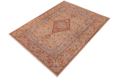 handmade Traditional Brown Green Hand Knotted RECTANGLE 100% WOOL area rug 8' x 11'