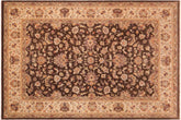 handmade Traditional Kafkaz Brown Ivory Hand Knotted RECTANGLE 100% WOOL area rug 10x13