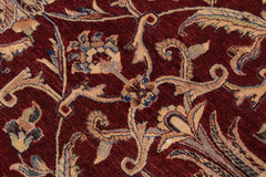 handmade Traditional Red Tan Hand Knotted RECTANGLE 100% WOOL area rug 9' x 12'