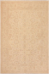handmade Transitional Kafkaz Beige Tan Hand Knotted RECTANGLE 100% WOOL area rug 8 x 10