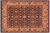 handmade Transitional Black Tan Hand Knotted RECTANGLE 100% WOOL area rug 8' x 10'