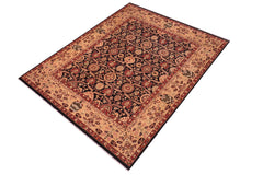handmade Transitional Black Tan Hand Knotted RECTANGLE 100% WOOL area rug 8' x 10'
