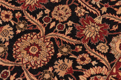handmade Transitional Black Tan Hand Knotted RECTANGLE 100% WOOL area rug 8' x 10'