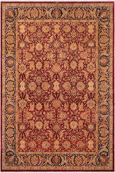 Antique Tabriz Emmeline Aubergine/Blue Wool Rug - 9'2'' x 12'2''