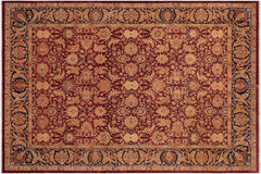 handmade Traditional Tabriz Red Blue Hand Knotted RECTANGLE 100% WOOL area rug 9x12
