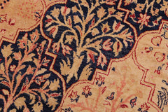 Vintage Persian Elliot Gold/Red Wool Rug - 9'0'' x 12'4''