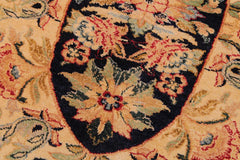 Vintage Tamour Amira Blue/Tan Wool Rug - 9'2'' x 12'6''