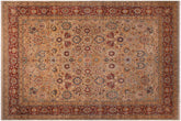 handmade Traditional Tabriz Lt. Gray Drk. Red Hand Knotted RECTANGLE 100% WOOL area rug 9x12