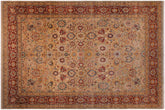 handmade Traditional Tabriz Lt. Gray Drk. Red Hand Knotted RECTANGLE 100% WOOL area rug 9 x 12