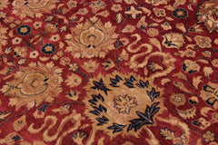 handmade Traditional Kashan Red Blue Hand Knotted RECTANGLE 100% WOOL area rug 9x12