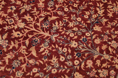 Vintage Kashan Julianna Drk. Red/Blue Wool Rug - 9'2'' x 11'11''