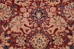 Antique Agra Khalil Red/Blue Wool Rug - 9'3'' x 12'5''