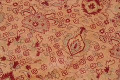 handmade Transitional Tan Gold Hand Knotted RECTANGLE 100% WOOL area rug 9' x 12'