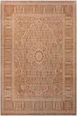 Traditional Tajdar Corey Tan Tan Hand Knotted Area rugs 9 x 12