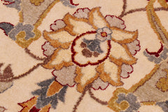 handmade Traditional Ivory Lt. Green Hand Knotted RECTANGLE 100% WOOL area rug 9' x 12'