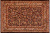 handmade Traditional Chocolate Lt. Gray Hand Knotted RECTANGLE 100% WOOL area rug 9' x 12'