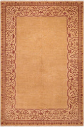 handmade Modern Kafkaz Green Ivory Hand Knotted RECTANGLE 100% WOOL area rug 9 x 10