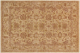 handmade Traditional Kafkaz Tan Green Hand Knotted RECTANGLE 100% WOOL area rug 9x12