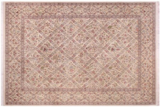 handmade Transitional Morris Black Black Hand Knotted RECTANGLE 100% WOOL area rug 9x12