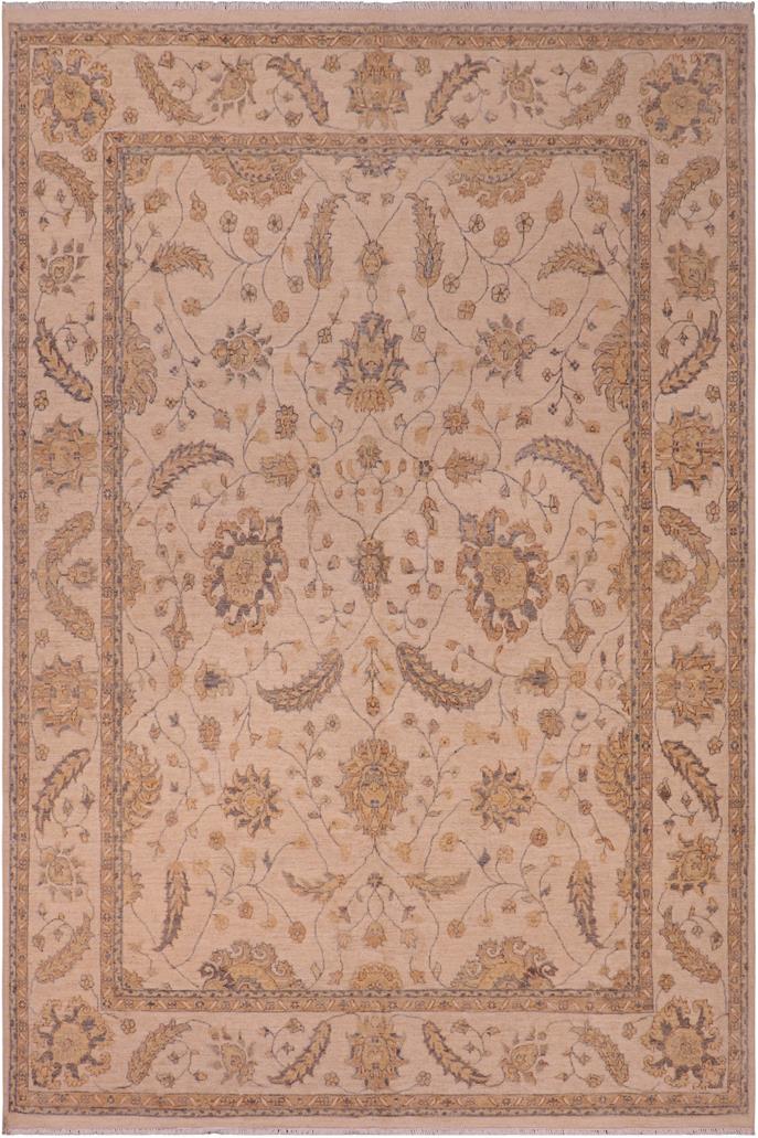 handmade Traditional Kafkaz Beige Beige Hand Knotted RECTANGLE 100% WOOL area rug 8 x 10