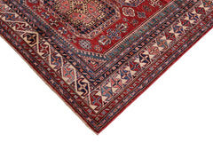 handmade Geometric Super Kazak Red Beige Hand-made RECTANGLE 100% WOOL area rug 5x7