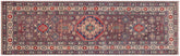 handmade Geometric Kazak Gray Beige Hand-made RUNNER 100% WOOL area rug 3x8