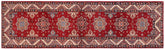 handmade Geometric kazak Red Beige Hand-made RUNNER 100% WOOL area rug 3x10