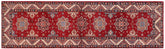 handmade Geometric kazak Red Beige Hand-made RUNNER 100% WOOL area rug 3x10