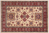 handmade Geometric Kazak Gold Red Hand-made RECTANGLE 100% WOOL area rug 3'X5'