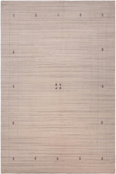 handmade Modern Gabbeh Ivory Ivory Hand-made RECTANGLE 100% WOOL area rug 9x12