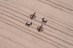 handmade Modern Gabbeh Ivory Ivory Hand-made RECTANGLE 100% WOOL area rug 9x12