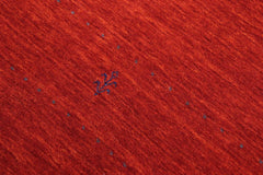 handmade Modern Gabbeh Rust Rust Hand-made RECTANGLE 100% WOOL area rug 8x10