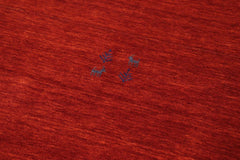 handmade Modern Gabbeh Rust Rust Hand-made RECTANGLE 100% WOOL area rug 8x10