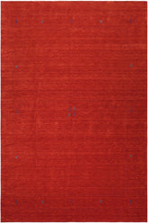 handmade Modern Gabbeh Rust Rust Hand-made RECTANGLE 100% WOOL area rug 8x10