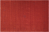 handmade Modern Gabbeh Rust Rust Hand-made RECTANGLE 100% WOOL area rug 8x10