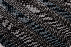 handmade Modern Grass Black Ivory Hand-made RECTANGLE 100% WOOL area rug 8x10