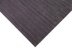 handmade Modern Grass Black Gray Hand-made RECTANGLE 100% WOOL area rug 9x12