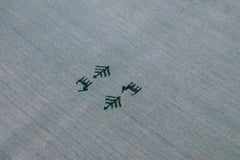 handmade Modern Gabbeh Light Blue Light Blue Hand-made RECTANGLE 100% WOOL area rug 9x12