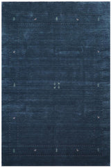 handmade Modern Gabbeh Blue Light Blue Hand-made RECTANGLE 100% WOOL area rug 8x10