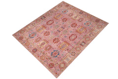handmade Geometric Kazak Purple Purple Hand-made RECTANGLE 100% WOOL area rug 8'X10'